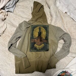 Harley-Davidson Olive Green Hoodie Jacket